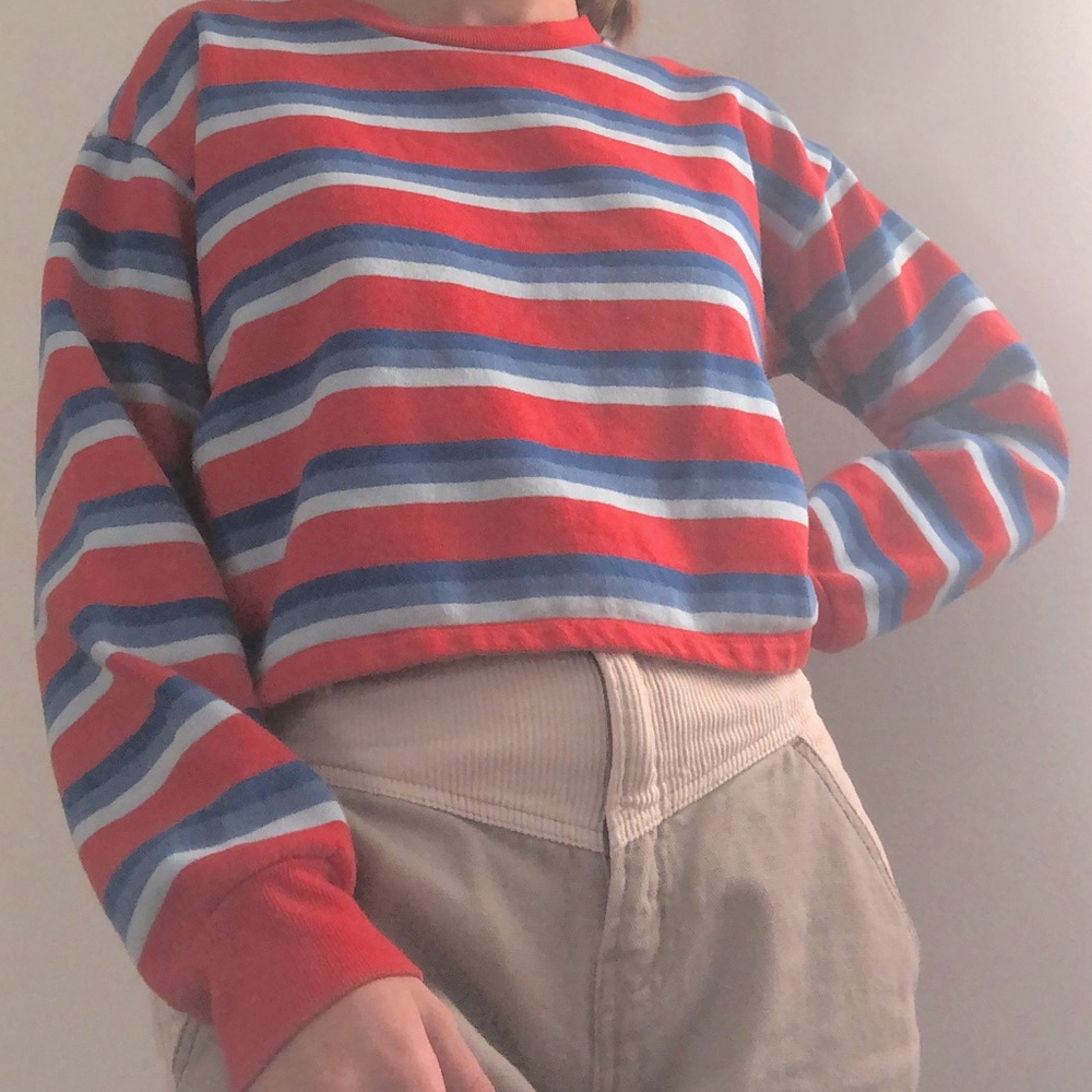 Striped crewneck